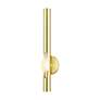6_Acra 1 Light Satin Brass ADA Single Sconce more views