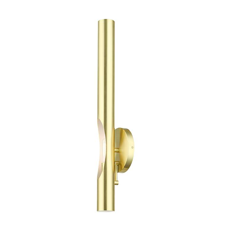 Image 7 Acra 1 Light Satin Brass ADA Single Sconce more views