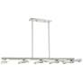 2_Acra 10 Light Brushed Nickel Linear Chandelier