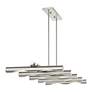 7_Acra 10 Light Brushed Nickel Linear Chandelier more views