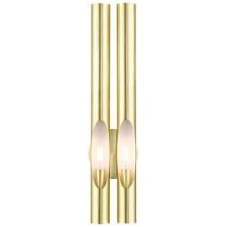Acra 2 Light Satin Brass ADA Double Sconce