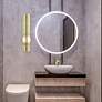 3_Acra 2 Light Satin Brass ADA Double Sconce more views