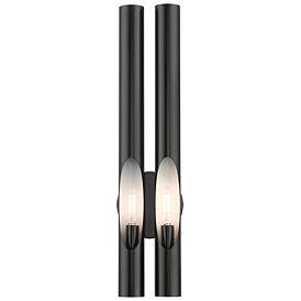 Image1 of Acra 2 Light Shiny Black ADA Double Sconce