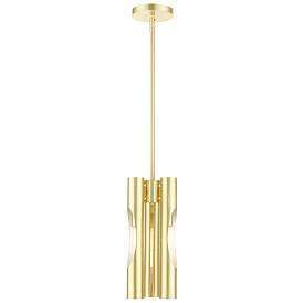 Image1 of Acra 3 Light Satin Brass Pendant Chandelier