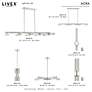 Thumbnail3 of Acra 5 Light Brushed Nickel Chandelier more views