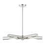 Thumbnail4 of Acra 5 Light Brushed Nickel Chandelier more views