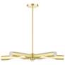 2_Acra 5 Light Satin Brass Chandelier
