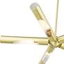6_Acra 5 Light Satin Brass Chandelier more views