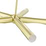 7_Acra 5 Light Satin Brass Chandelier more views