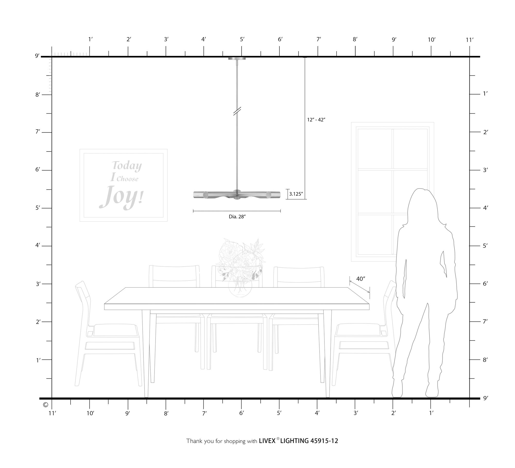 Acra 5 Light Satin Brass Chandelier