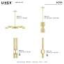 Acra 5 Light Satin Brass Chandelier