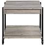 4_Acres 23 3/4" Wide Black and Natural Tone 1-Shelf End Table more views