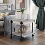5_Acres 23 3/4" Wide Black and Natural Tone 1-Shelf End Table more views