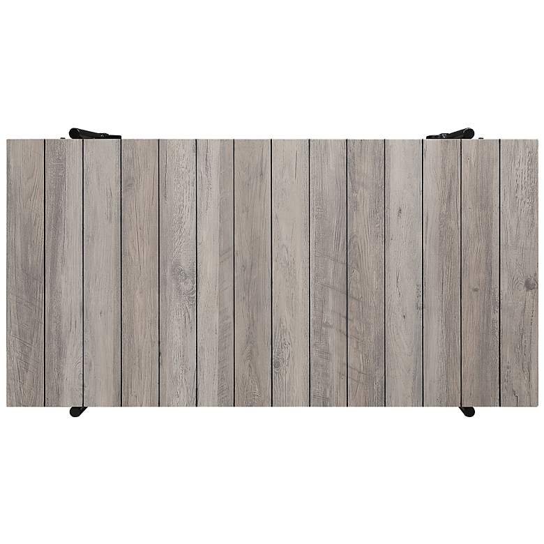 Image 3 Acres 47 1/4"W Black and Natural Tone 1-Shelf Coffee Table more views