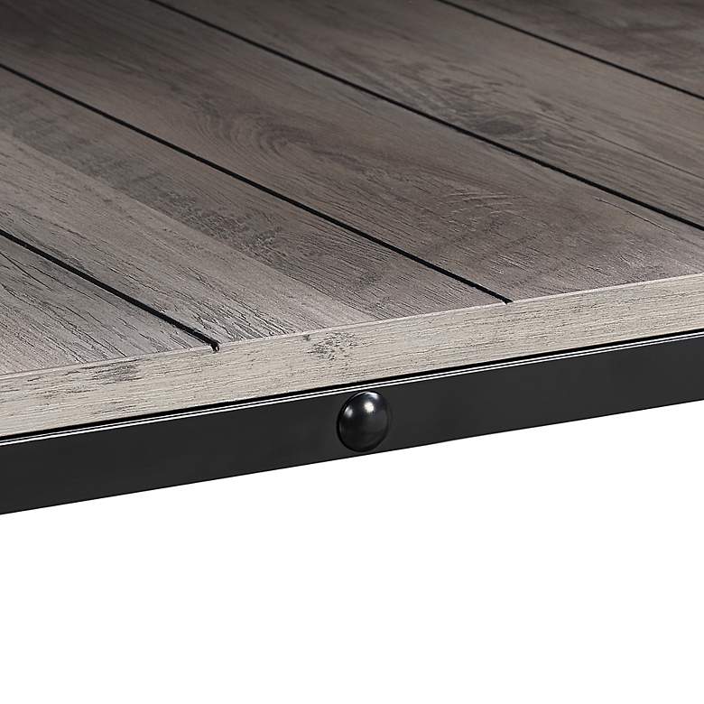 Image 5 Acres 47 1/4"W Black and Natural Tone 1-Shelf Coffee Table more views