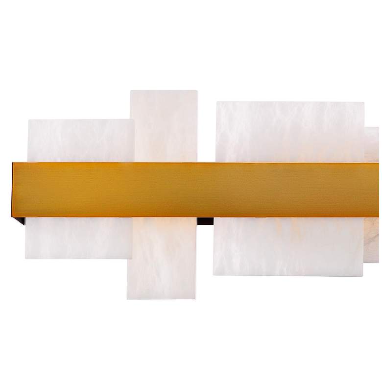 Image 3 Acropolis 27 1/2" Wide Aged Brass LED Bath Light more views