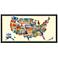 Across America 48" Wide Dimensional Collage Framed Wall Art