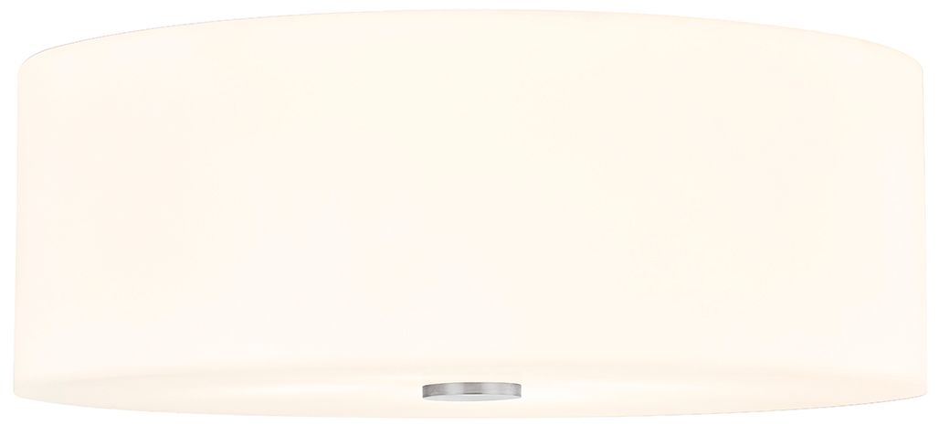 Image 2 Acryluxe Classic 18" Wide 4-Light Brushed Nickel, Opal Flush-Mount more views