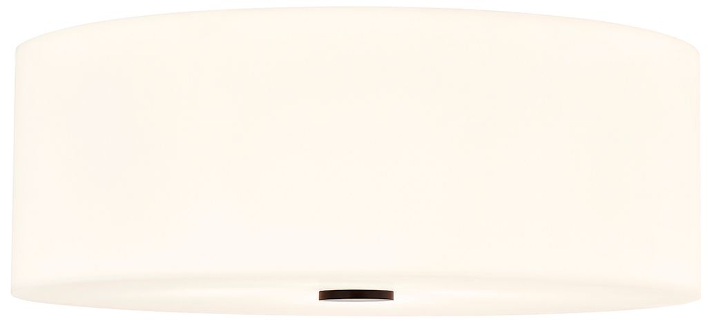 Image 2 Acryluxe Classic 18" Wide 4-Light Matte Black, Opal Flush-Mount more views