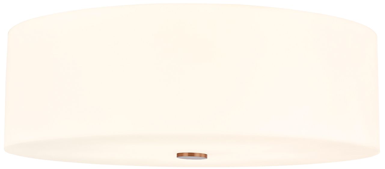 Image 2 Acryluxe Classic 24" Wide 5-Light Brushed Brass, Opal Flush-Mount more views