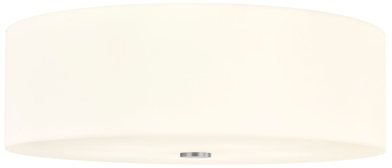 Thumbnail2 of Acryluxe Classic 24" Wide 5-Light Brushed Nickel, Opal Flush-Mount more views