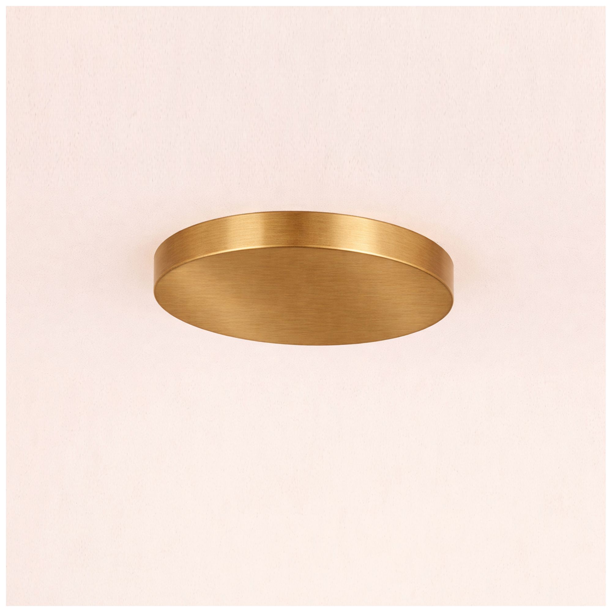 Image 4 Acryluxe Classic 30" Wide 6-Light Brushed Brass, Opal Flush-Mount more views
