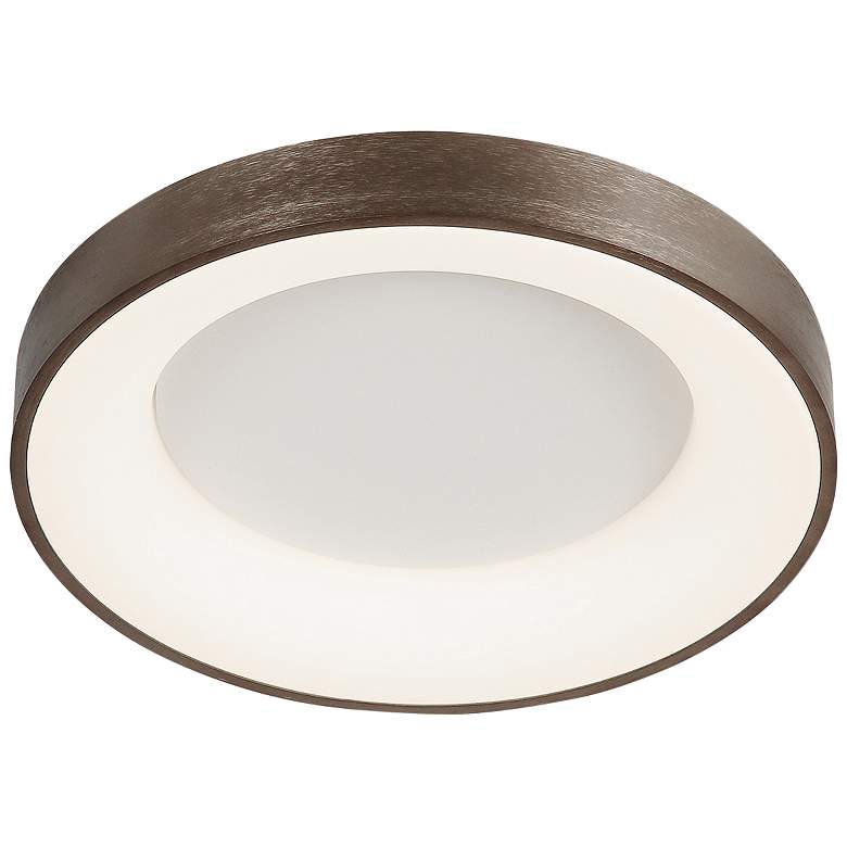 Image 1 Acryluxe Sway 19" Wide Light Bronze Modern LED Ceiling Light