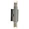 Acryluxe™ Kyber 15 3/4" High Chrome 2-Light LED Sconce