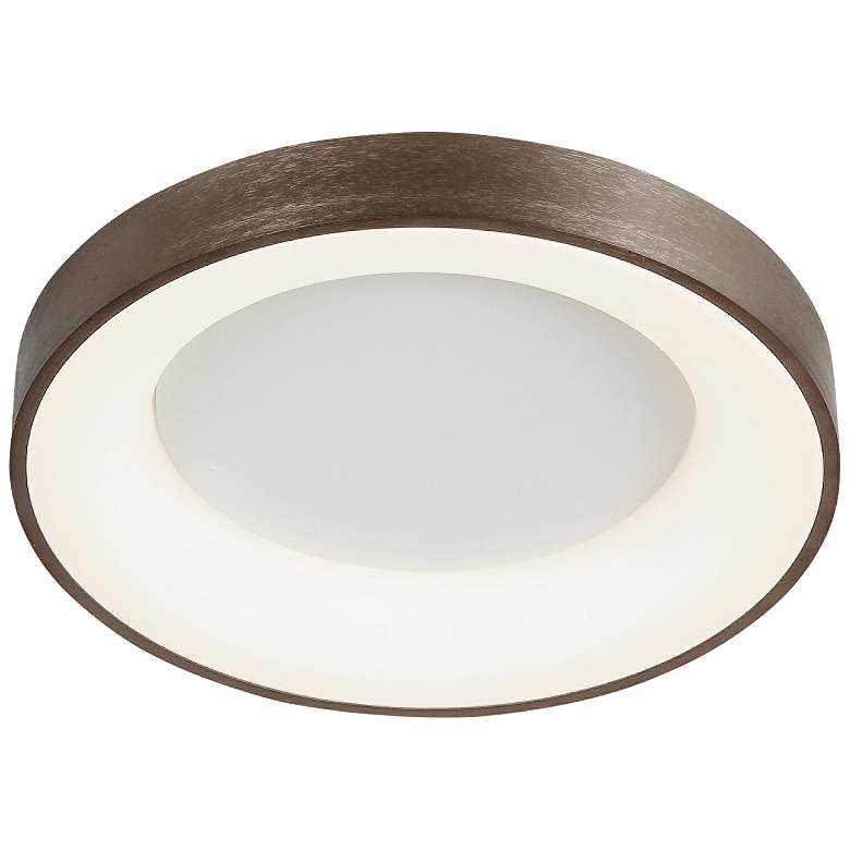 Image 1 Acryluxe™ Sway 24" Wide Light Bronze LED Ceiling Light