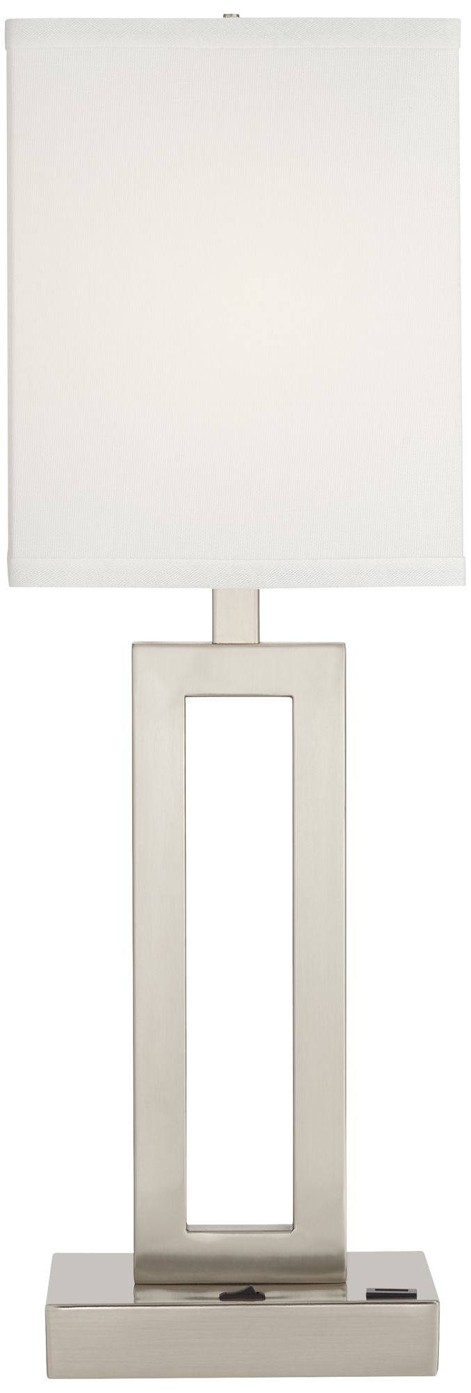 modern brushed nickel table lamps