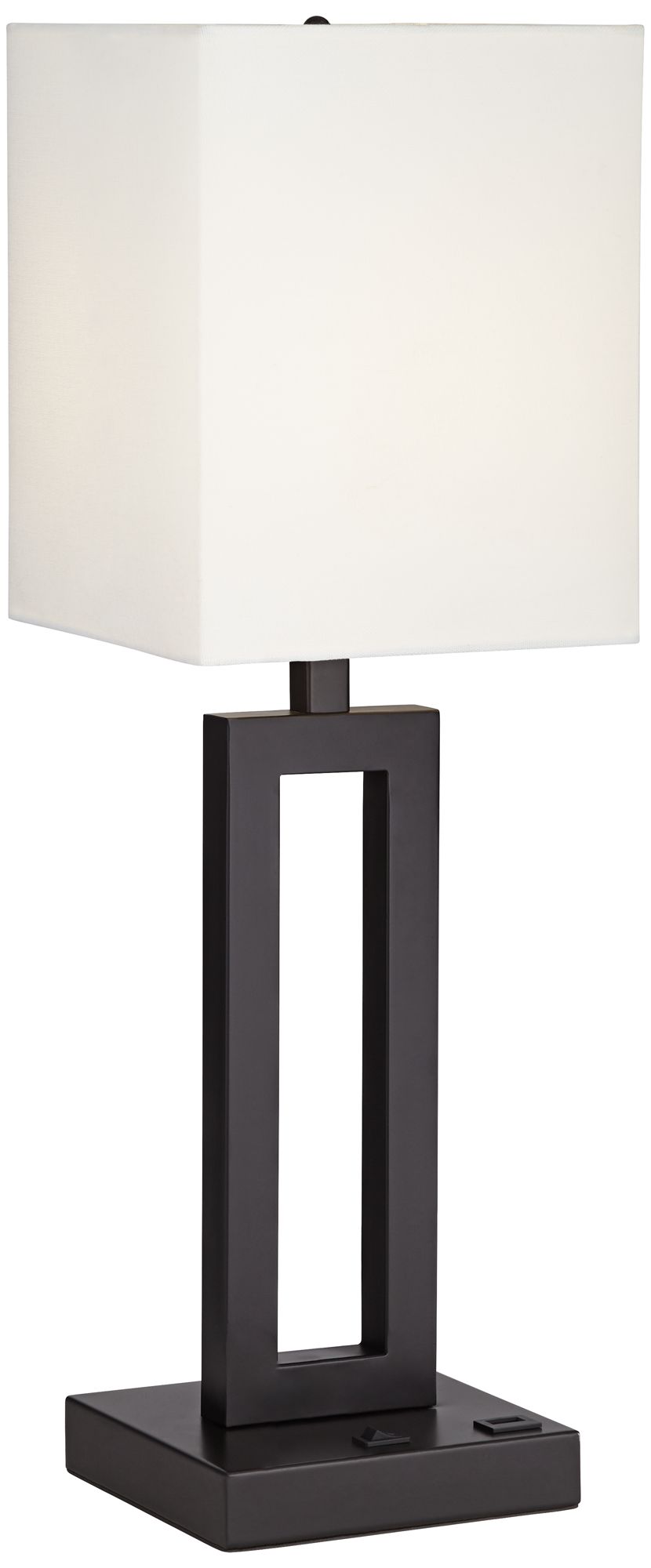 Acuous Dark Bronze Table Lamp with USB Port 84V35 Lamps Plus