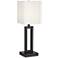 Acuous Dark Bronze Table Lamp with USB Port