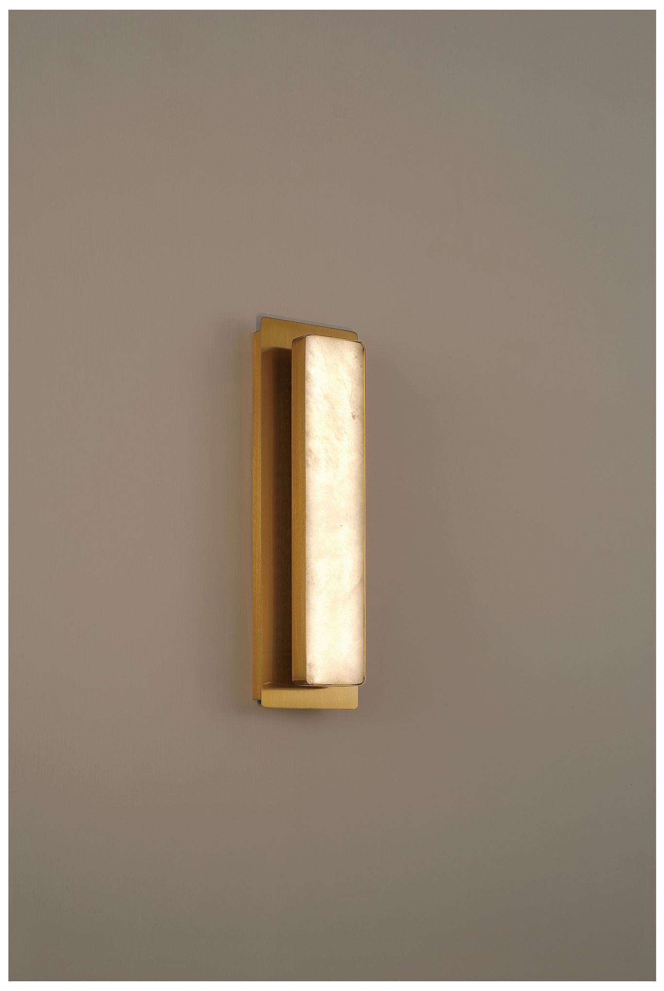 Image 2 Ada 18" High Antique Brushed Brass LED Wall Sconce more views