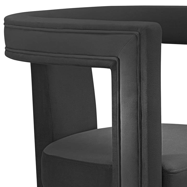 Image 4 Ada Black Velvet Accent Chair more views