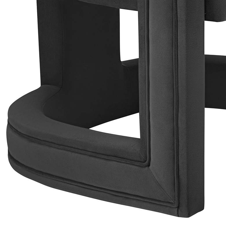 Image 5 Ada Black Velvet Accent Chair more views