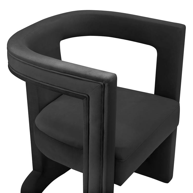 Image 6 Ada Black Velvet Accent Chair more views