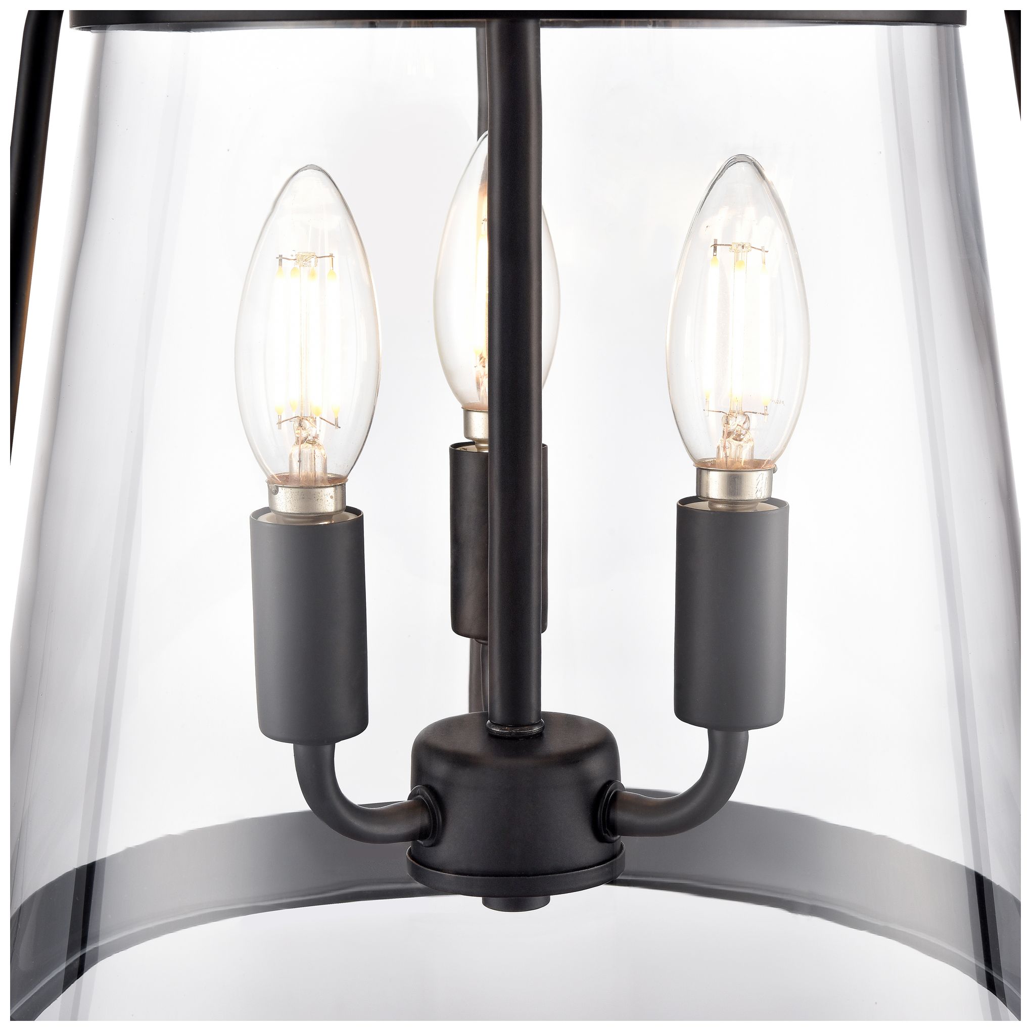 Image 4 Adabella 11.75" 3-Light Pendant in Matte Black more views