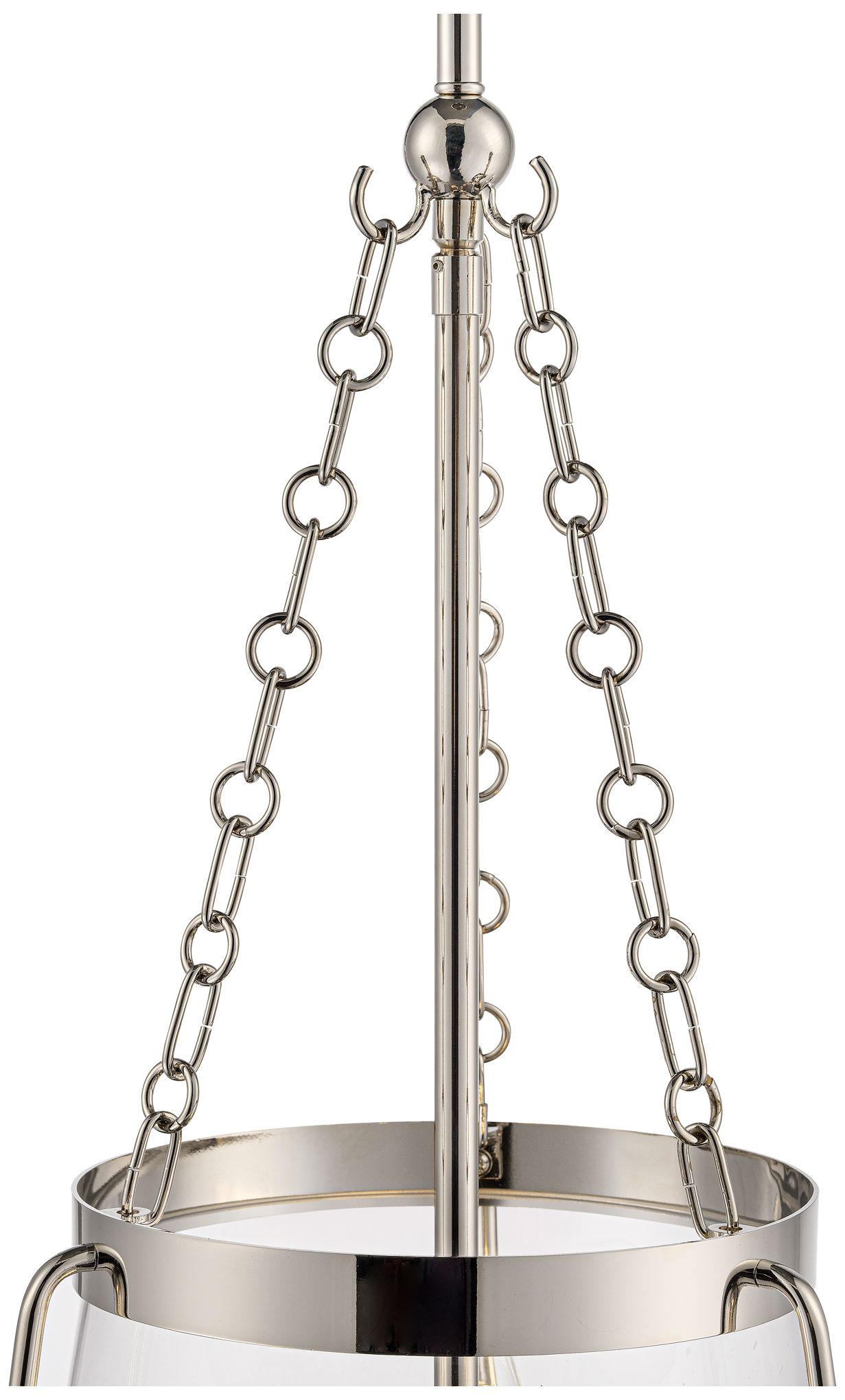 Image 5 Adabella 11.75" 3-Light Pendant in Polished Nickel more views