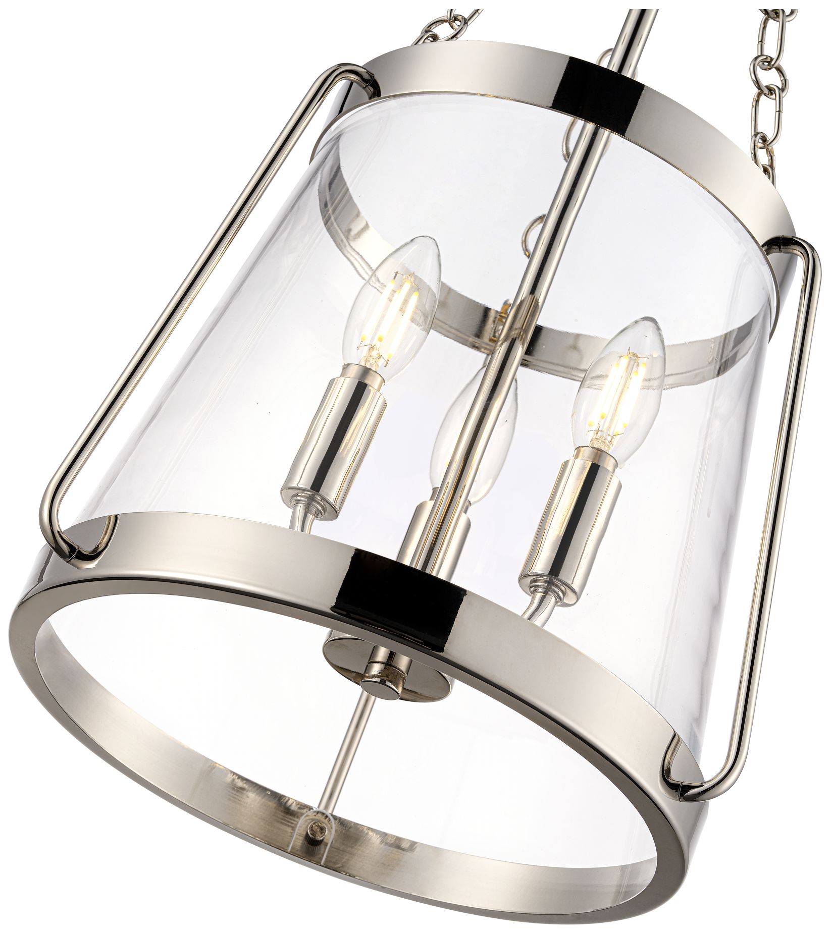 Image 6 Adabella 11.75" 3-Light Pendant in Polished Nickel more views