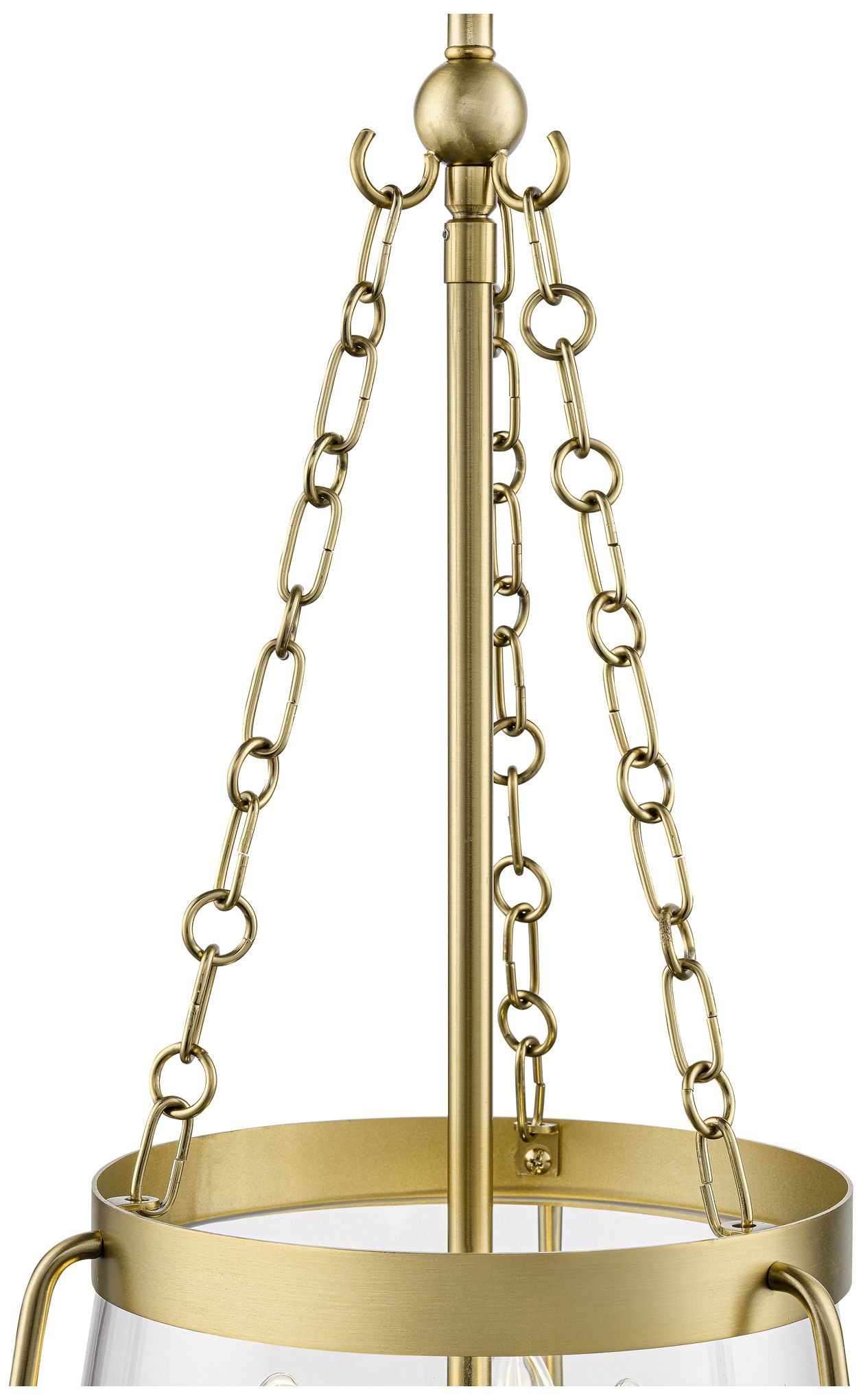 Image 5 Adabella 11.75" 3-Light Pendant in Vintage Brass more views