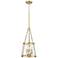 Adabella 11 3/4" Wide Vintage Brass 3-Light Mini Pendant