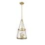 2_Adabella 11 3/4" Wide Vintage Brass 3-Light Mini Pendant more views