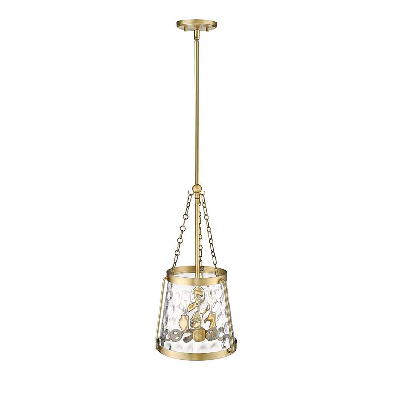 Image 5 Adabella 11 3/4" Wide Vintage Brass 3-Light Mini Pendant more views