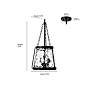 7_Adabella 11 3/4" Wide Vintage Brass 3-Light Mini Pendant more views