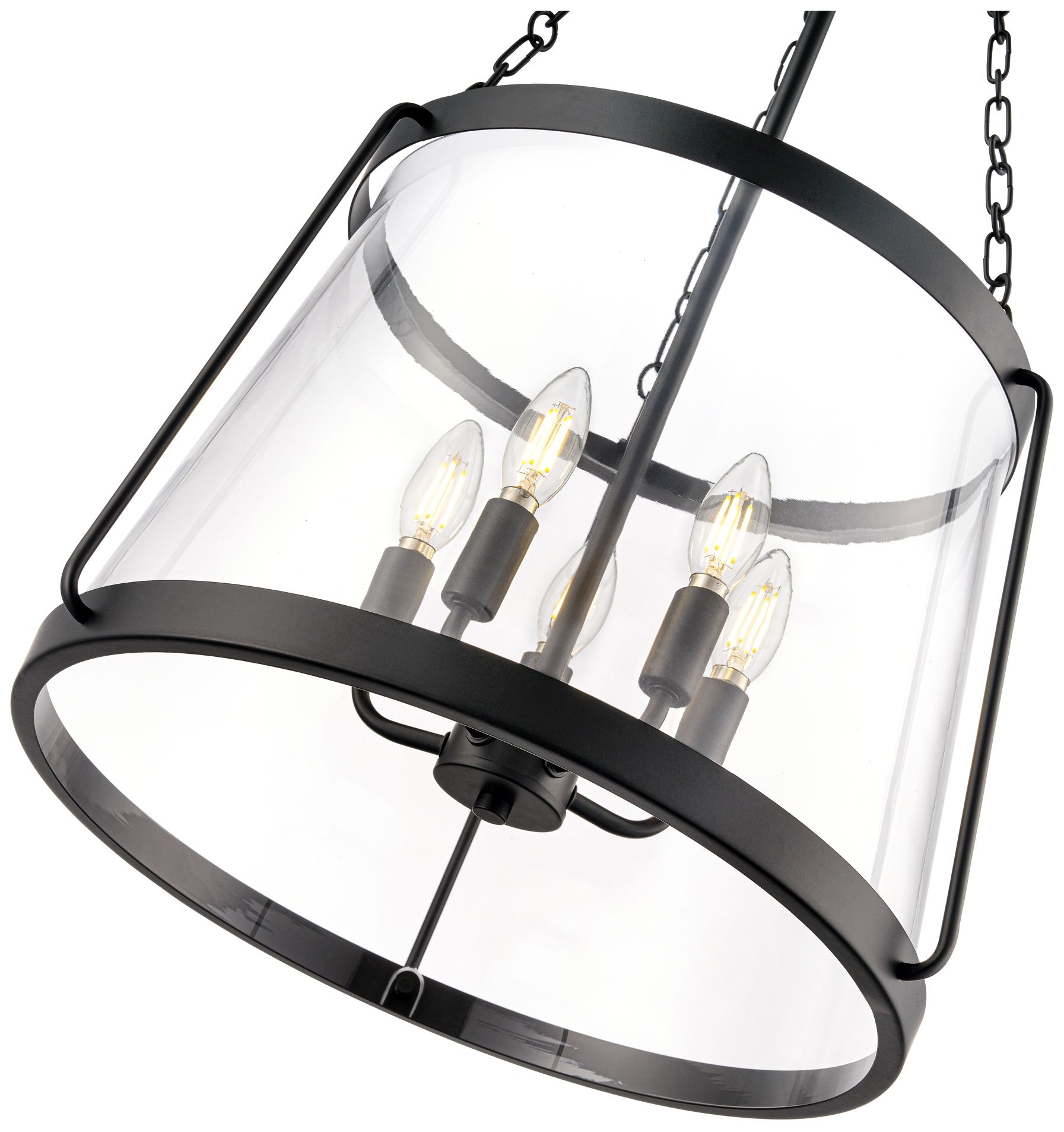 Image 6 Adabella 17.75" 5-Light Pendant in Matte Black more views