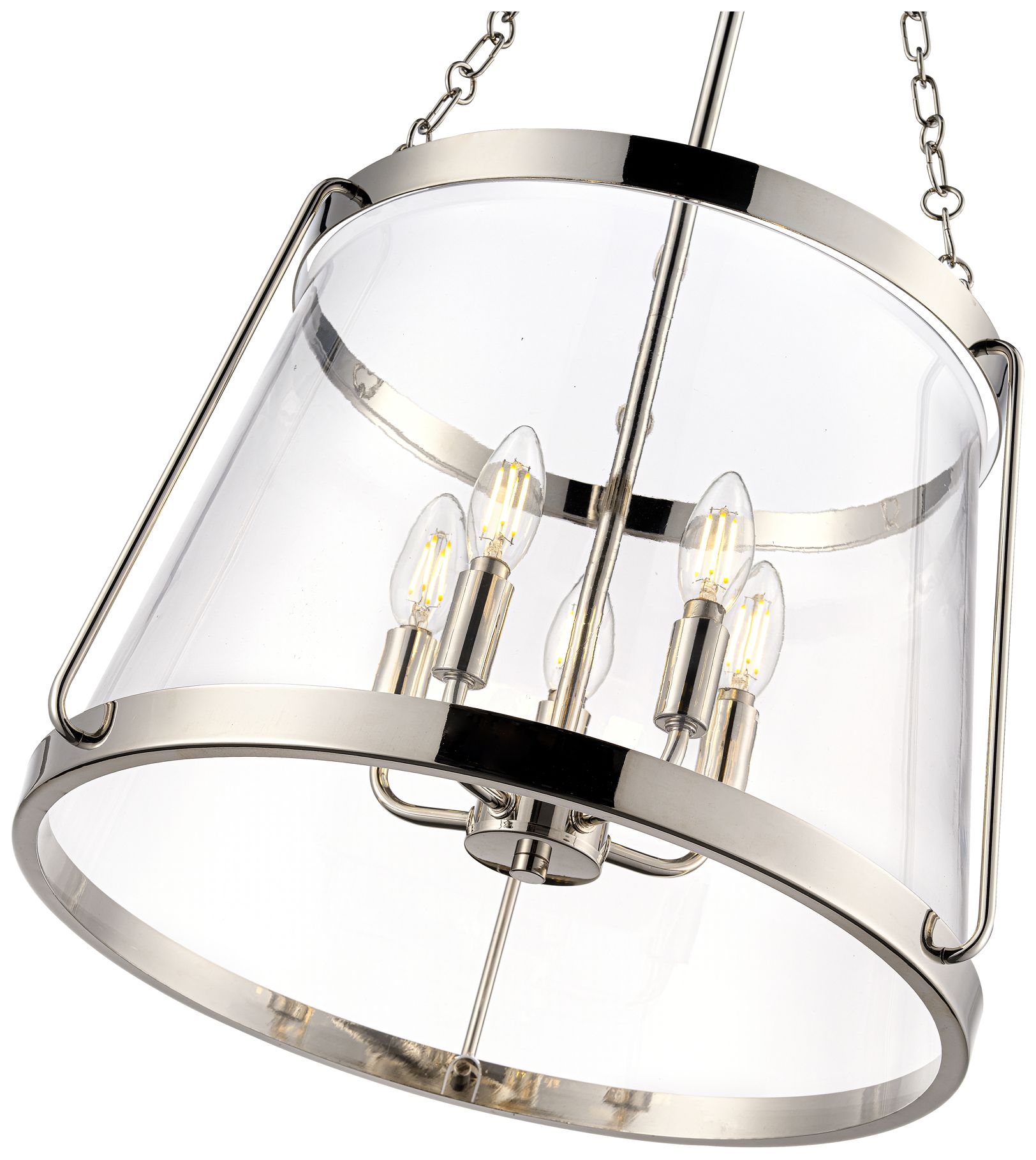 Image 6 Adabella 17.75" 5-Light Pendant in Polished Nickel more views