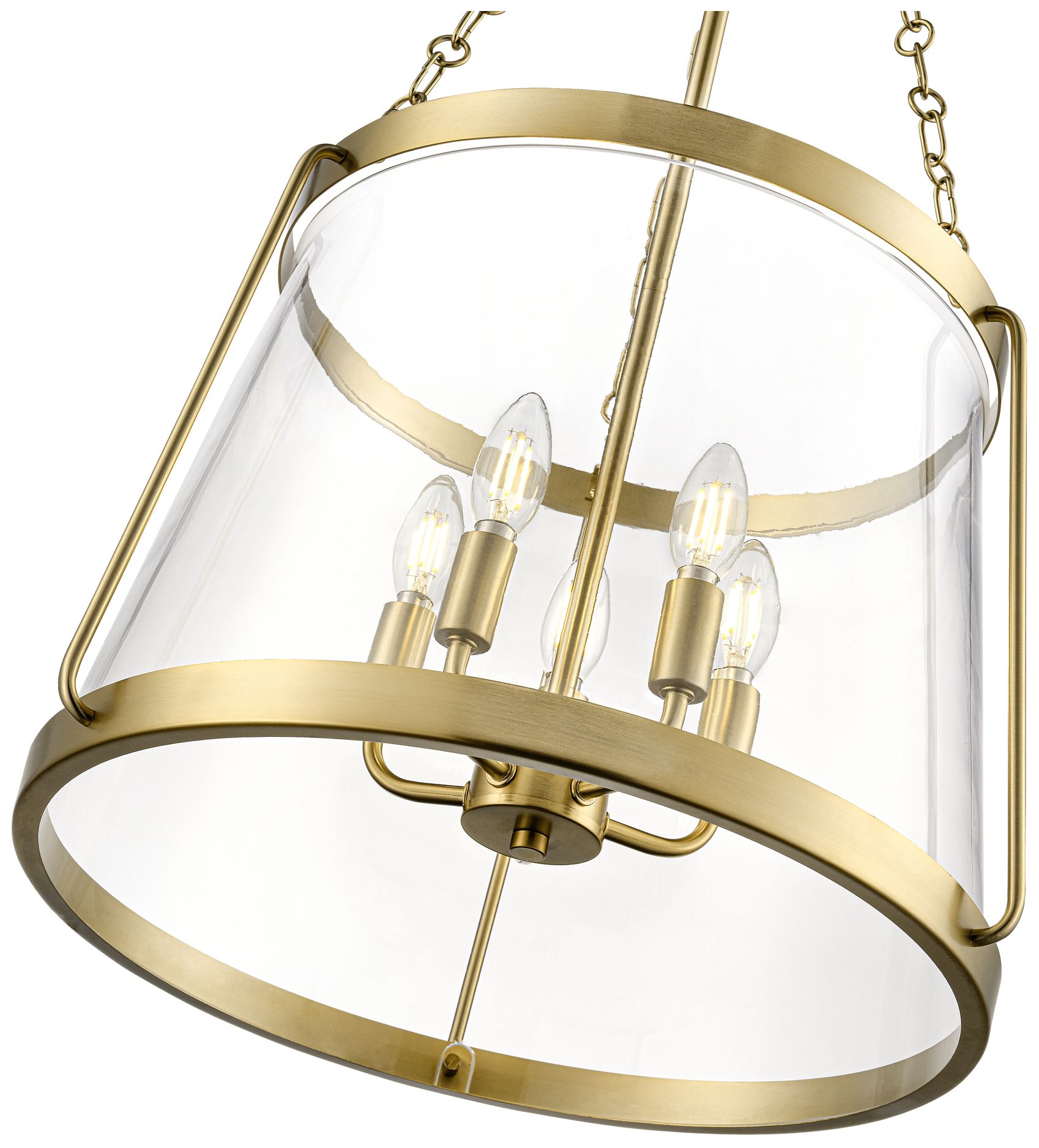 Image 6 Adabella 17.75" 5-Light Pendant in Vintage Brass more views