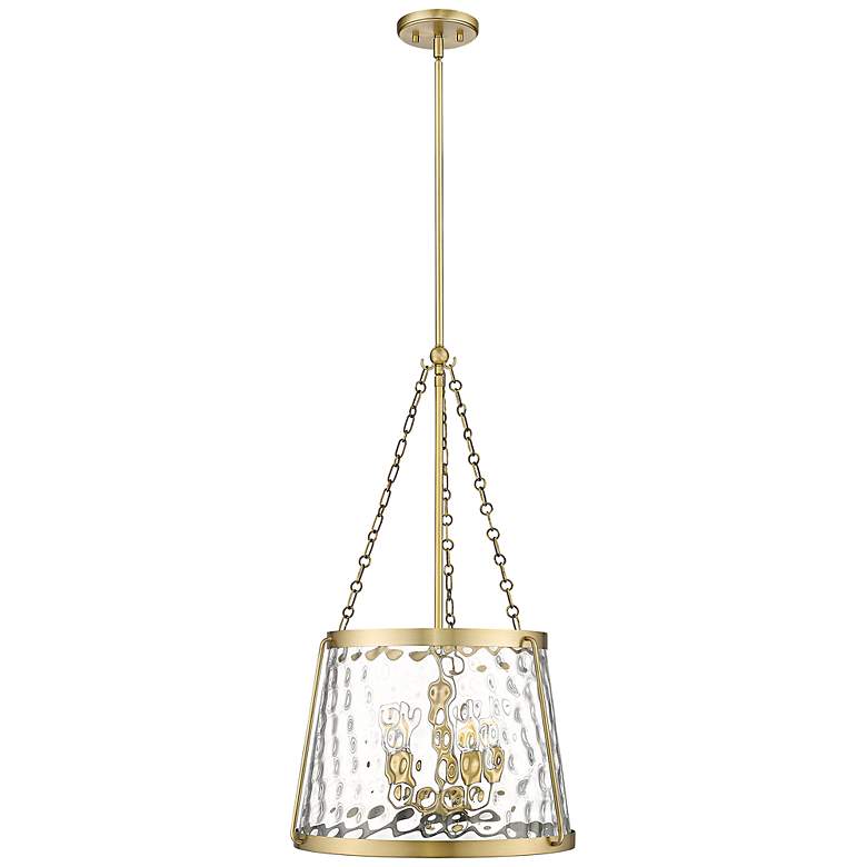 Image 1 Adabella 18 1/4" Wide Vintage Brass 5-Light Pendant