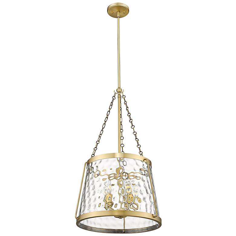 Image 3 Adabella 18 1/4" Wide Vintage Brass 5-Light Pendant more views