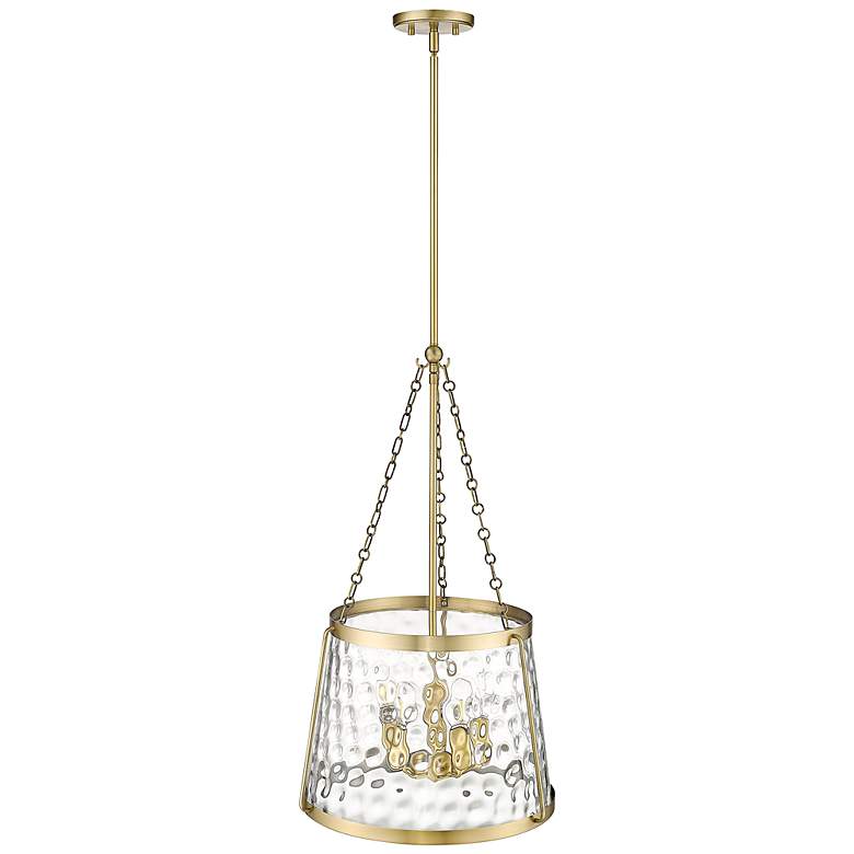 Image 4 Adabella 18 1/4" Wide Vintage Brass 5-Light Pendant more views